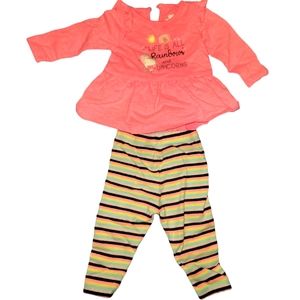 🦄 Baby Girl Unicorn Outfit 0-3m